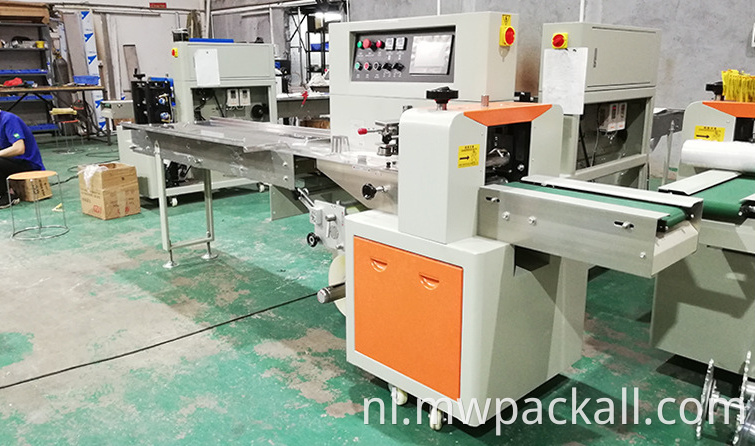 Horizontale automatische stroomkussenverpakking verpakkingsmachine horizontale verpakkingsmachine te koop